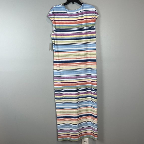 Chico's Fantastical Stripe Twist Front Maxi Dress US size XL Chicos Size 3 - Picture 6 of 9